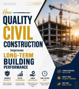 Understanding how quality civil construction improves long-term building performance helps property owners, industrial investors, developers, and businesses make smarter decisions that save money and improve safety over time.