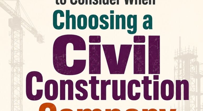 Key Factors to Consider When Choosing a Civil Construction Company for Industrial Project 2 A delayed construction project can cost a business far more than money. It can postpone production, delay market entry, increase operational expenses, and affect customer commitments.