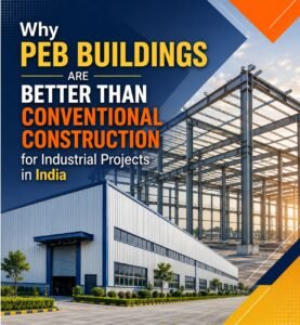 Why PEB Buildings Are Better Than Conventional Construction for Industrial Projects in India 11 Discover why PEB buildings outperform conventional construction for industrial projects in India. Learn about cost savings, faster construction, durability, and why Divyakush Constructions is a trusted PEB Shed Manufacturer in India.