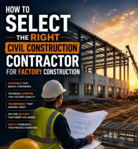 How to Select the Right Civil Construction Contractor for Factory Construction 5 How to Select the Right Civil Construction Contractor for Factory Construction | Divyakush Constructions