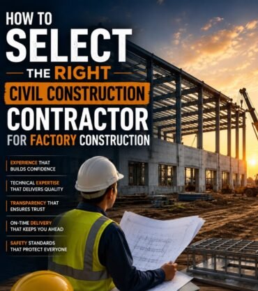 How to Select the Right Civil Construction Contractor for Factory Construction | Divyakush Constructions How to Select the Right Civil Construction Contractor for Factory Construction | Divyakush Constructions