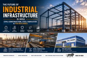 The Future of Industrial Infrastructure in India: Civil Construction, Steel Fabrication & PEB Buildings 4 The Future of Industrial Infrastructure in India: Civil Construction, Steel Fabrication & PEB Buildings