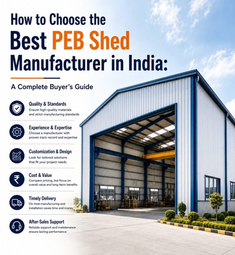 How to Choose the Best PEB Shed Manufacturer in India: A Complete Buyer’s Guide
