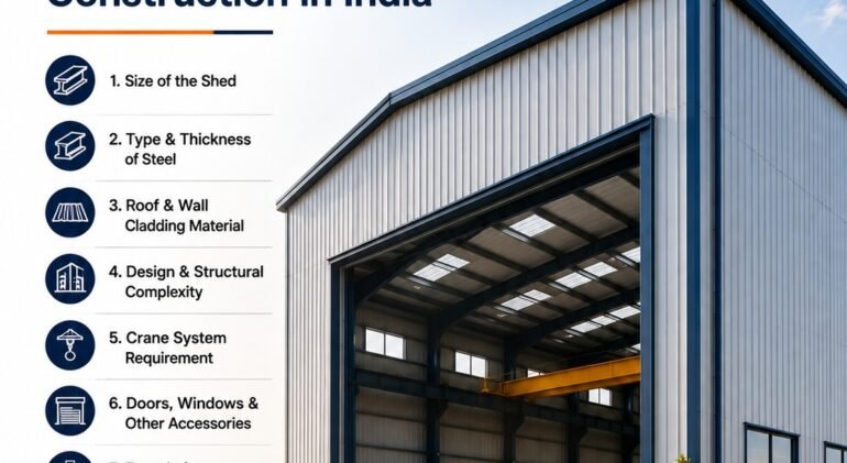 10 Factors That Decide the Cost of PEB Shed Construction in India